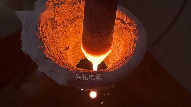 40KW的超高频91视频下载链接加热设备，频率800Khz，用于加热滴熔淬火热处理